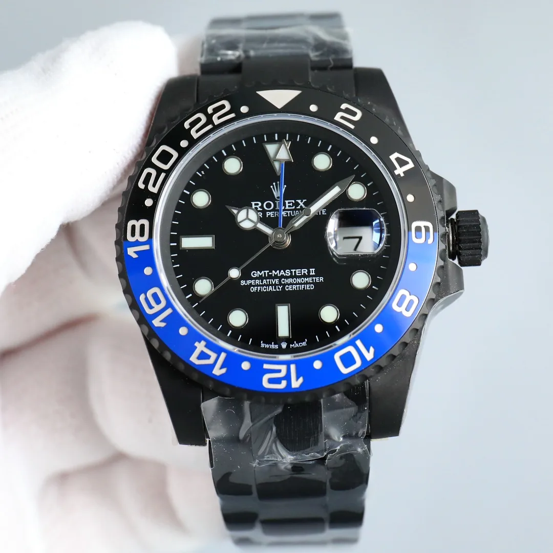 Superclone Rolex 116710BLNR-DLC GMT-Master – echtes Produktfoto 1