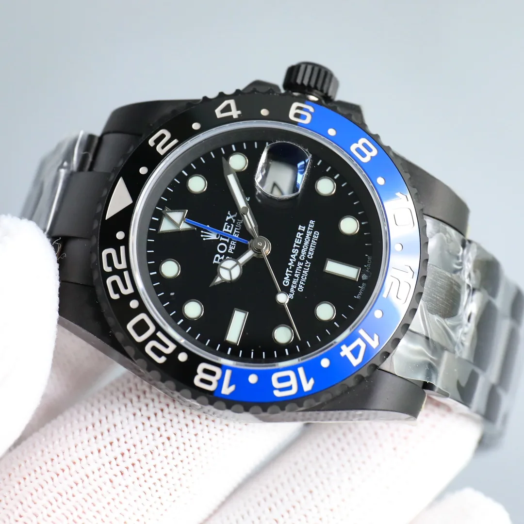 Superclone Rolex 116710BLNR-DLC GMT-Master – echtes Produktfoto 4