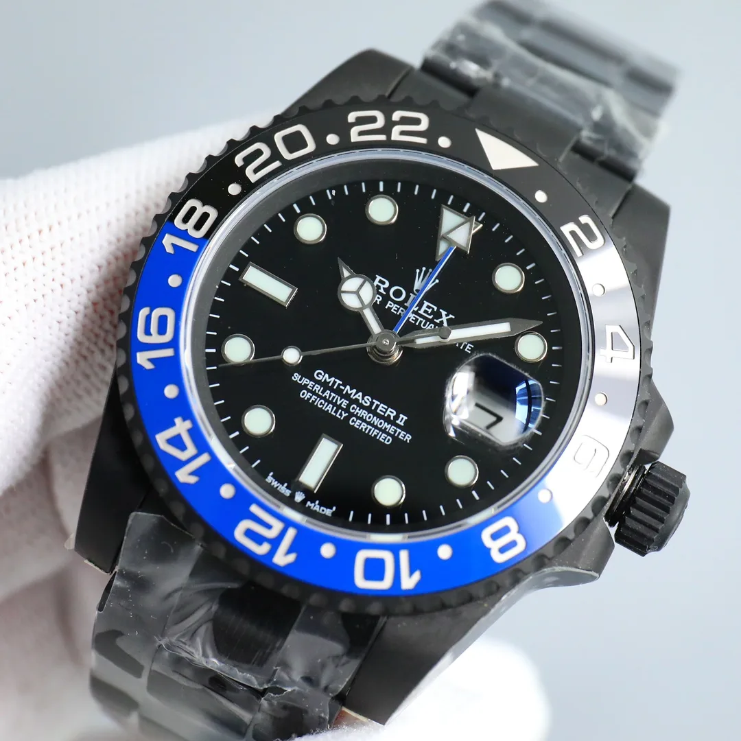 Superclone Rolex 116710BLNR-DLC GMT-Master – echtes Produktfoto 3