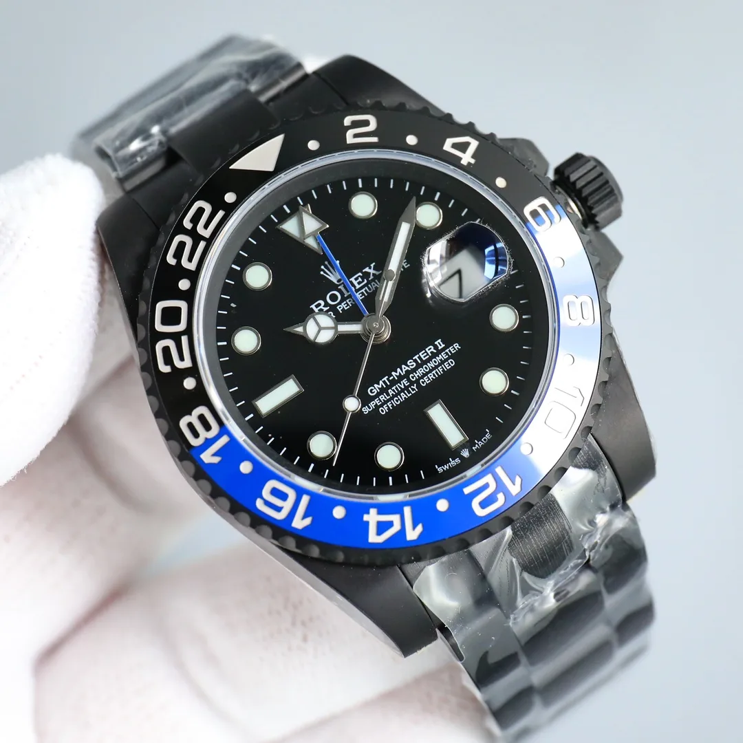 Superclone Rolex 116710BLNR-DLC GMT-Master – echtes Produktfoto 2