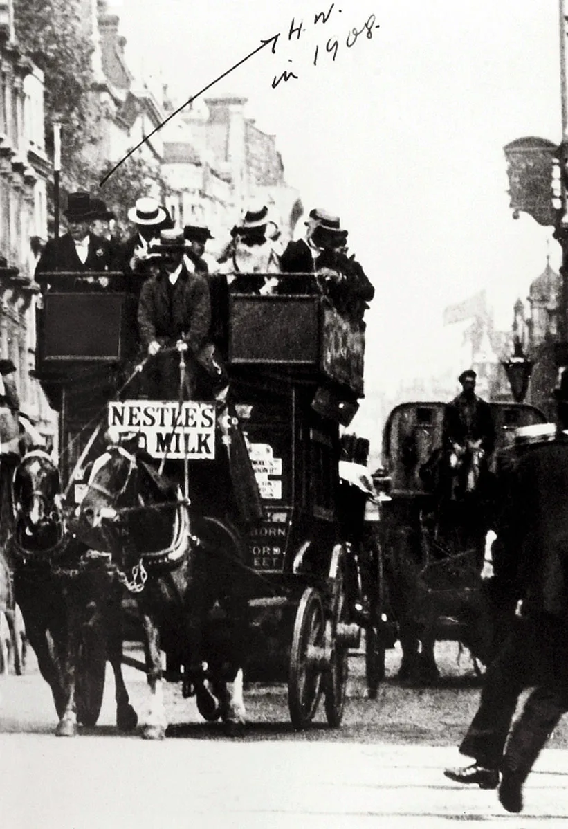 Hans Wilsdorf, Gründer von Rolex, in London im Jahr 1908 — geboren in Kulmbach, Bayern