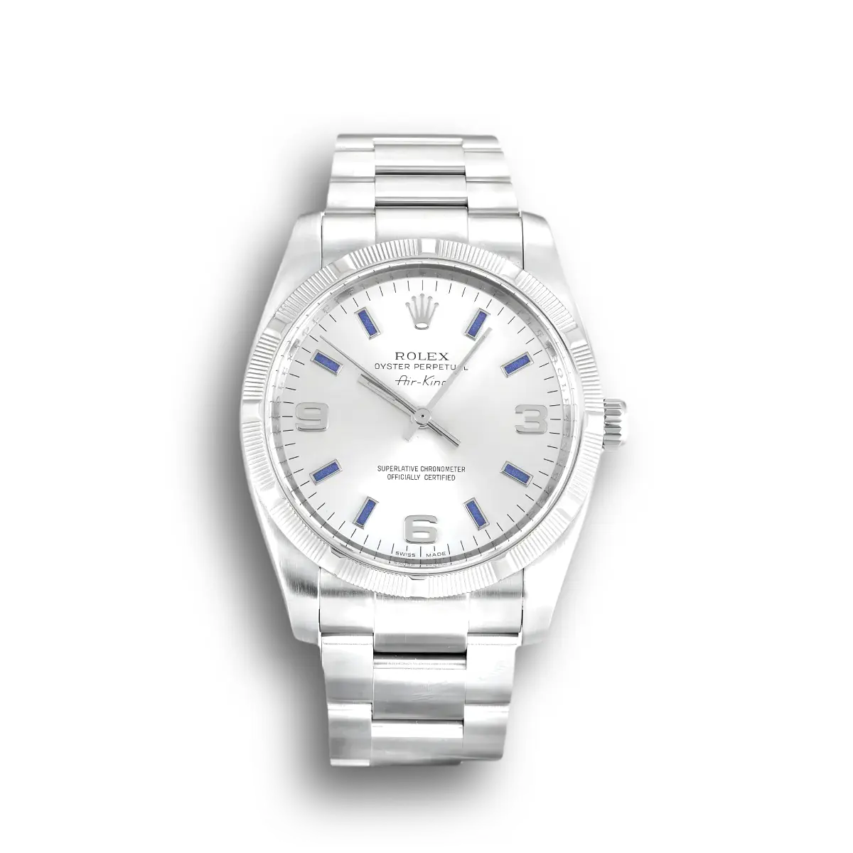Rolex Air-King 34mm Silber Zifferblatt – Ref. 114210