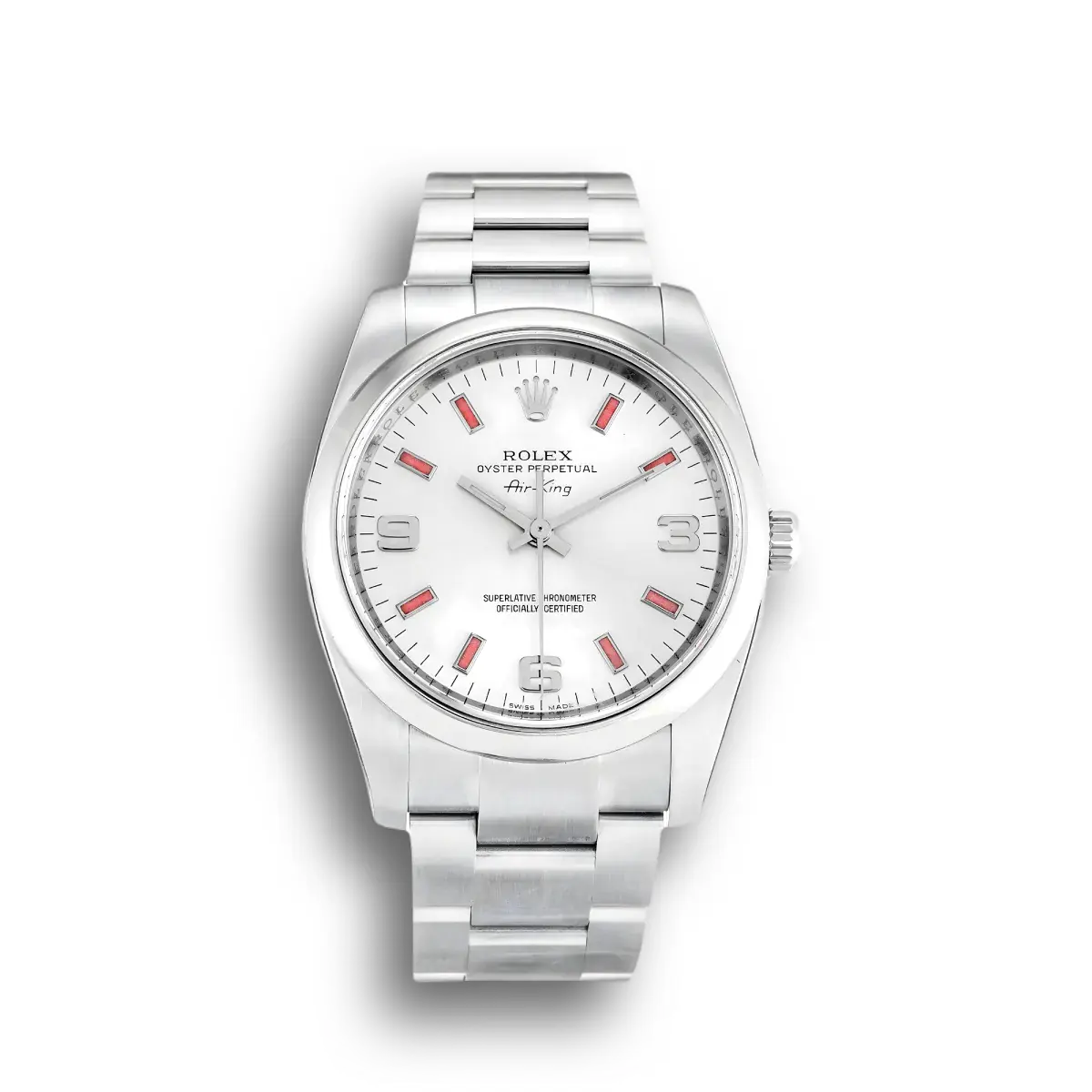 Rolex Air-King 34mm Weiß Zifferblatt – Ref. 114200
