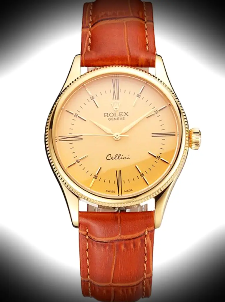 Rolex Cellini 38mm Gold Zifferblatt Rep016798