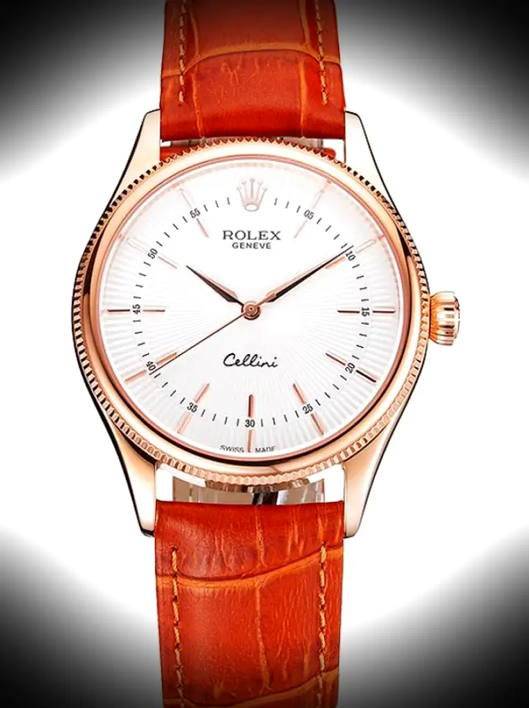 Rolex Cellini 38mm Weiß Zifferblatt Rep016801