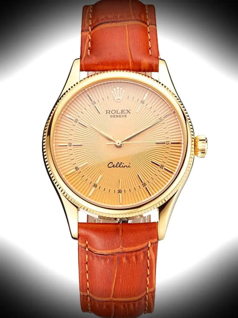 Rolex Cellini 38mm Gold Zifferblatt Rep016808