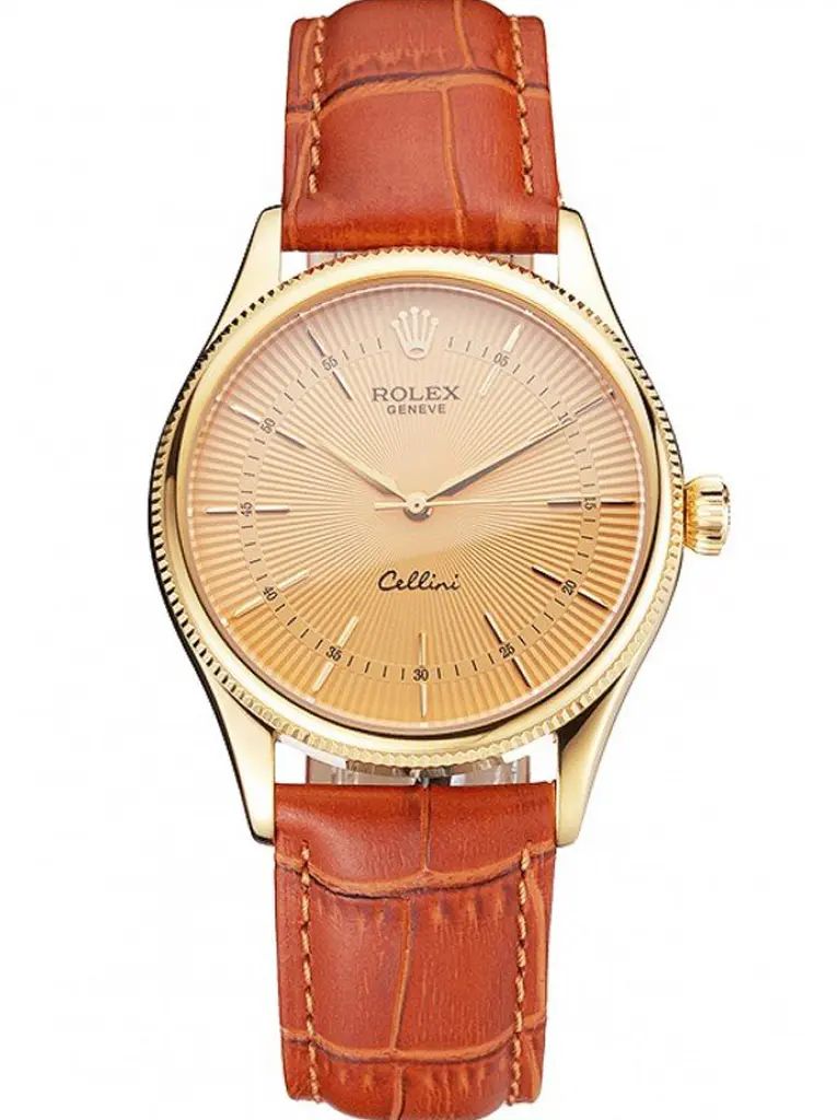 Rolex Cellini 38mm Gold Zifferblatt Rep016808