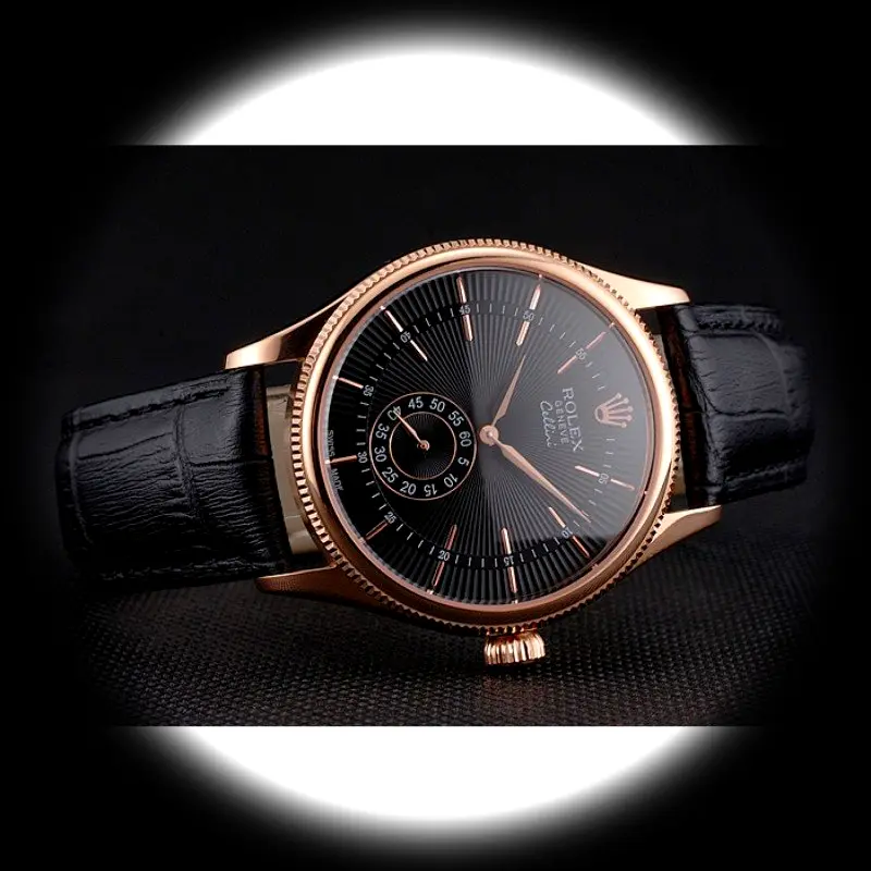 Cellini REP016792 Super Clone Zifferblatt in schwarz — Gehäusebodendetail