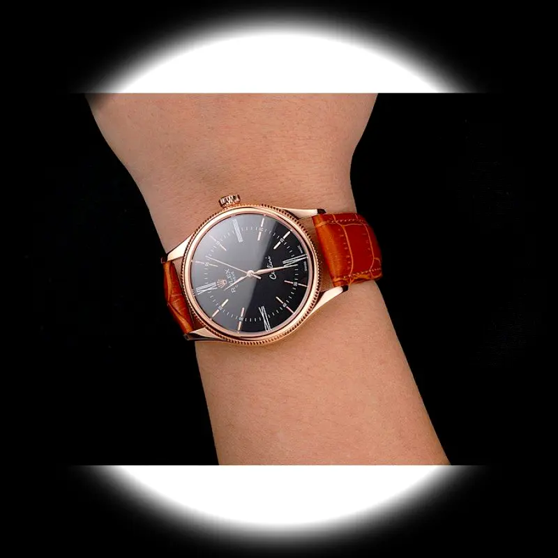 Cellini REP016794 1:1 Super Clone Zifferblatt in schwarz — Schrägansicht