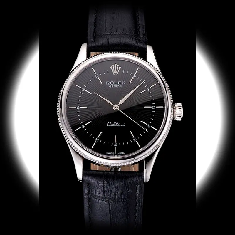 Rolex Cellini REP016809 Schweizer Klon 38mm — Zifferblatt-Nahaufnahme