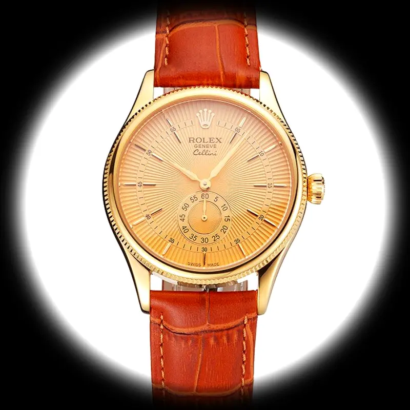 Rolex Cellini 38mm Goldenes Zifferblatt - Premium Edition
