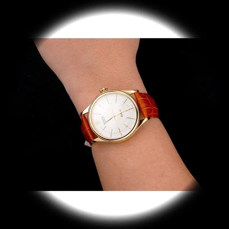 Rolex Cellini REP016793 Schweizer Klon Zifferblatt in weiß — Schrägansicht