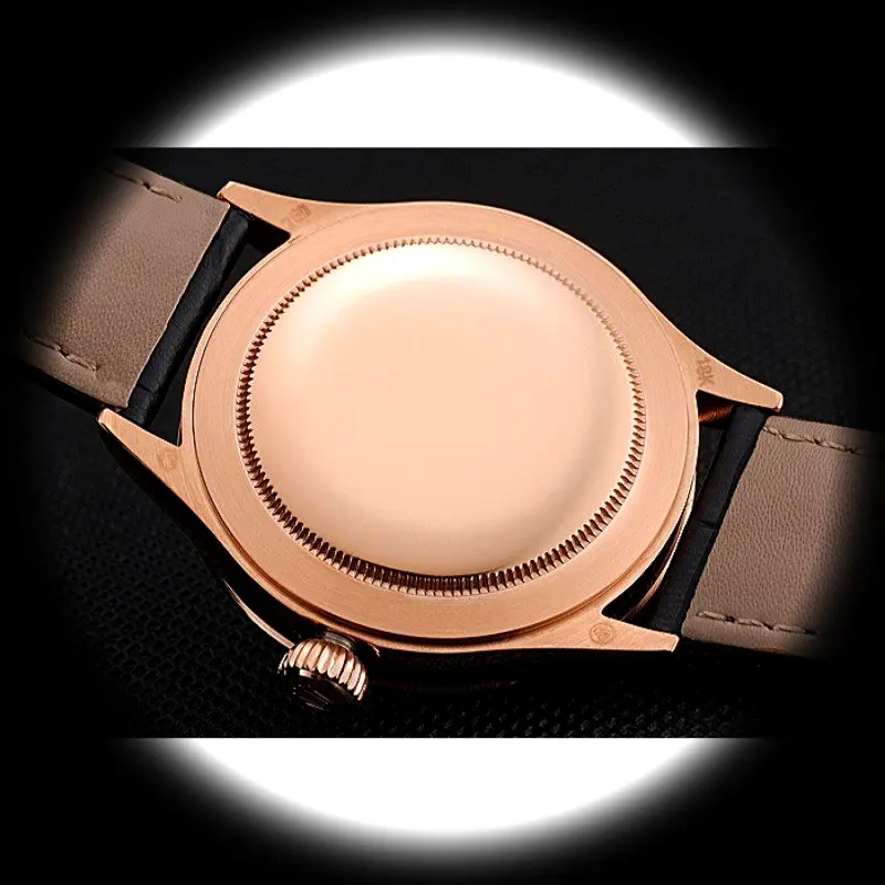 Rolex Cellini 622656 Schweizer Klon 39mm — Krone und Gehäuse Detail