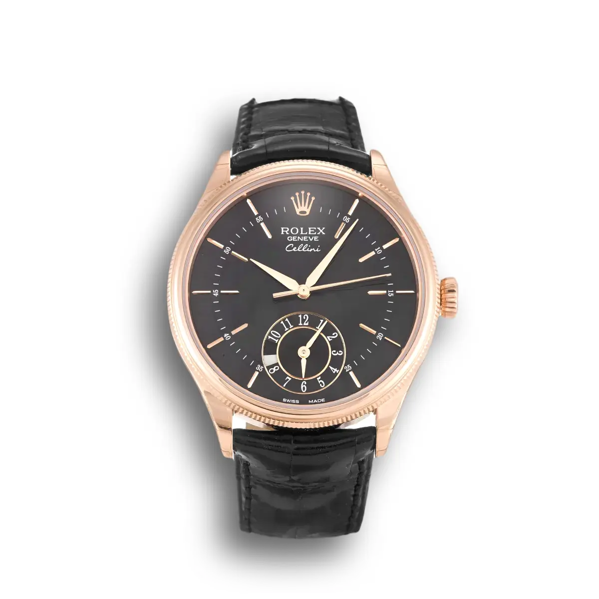 Rolex Cellini 39mm Schwarz Zifferblatt – Ref. 50525