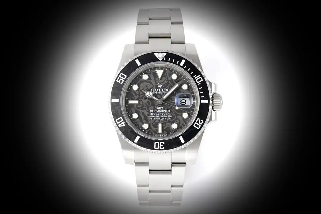 Rolex Submariner 116610LN Schweizer Replica 40mm — Zifferblatt-Nahaufnahme