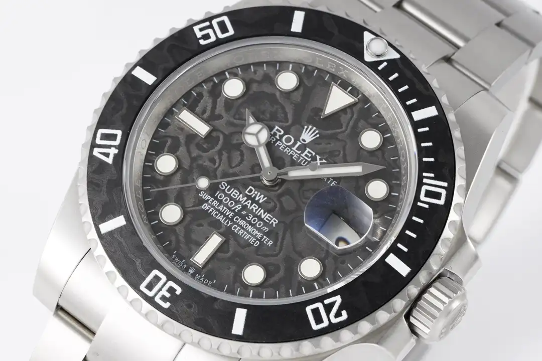 Rolex Submariner 116610LN 1:1 Replica Zifferblatt in carbon — Schrägansicht