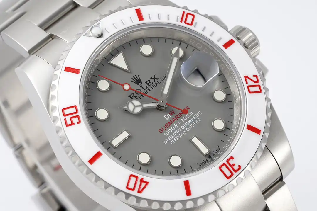 Rolex Submariner 116610LN Nachbau Zifferblatt in eisgrau — Gehäusebodendetail