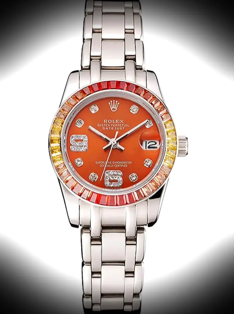 Rolex Datejust 33mm Orange Zifferblatt Rep016821