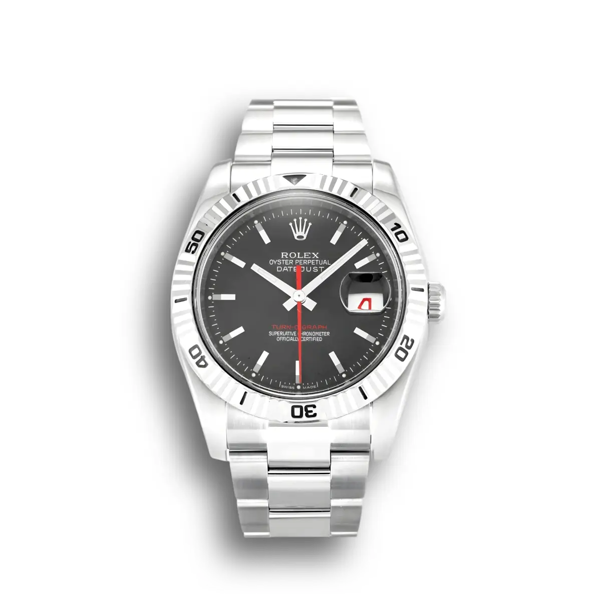 Rolex Datejust Turn-O-Graph 116264 - 36mm Grau Zifferblatt