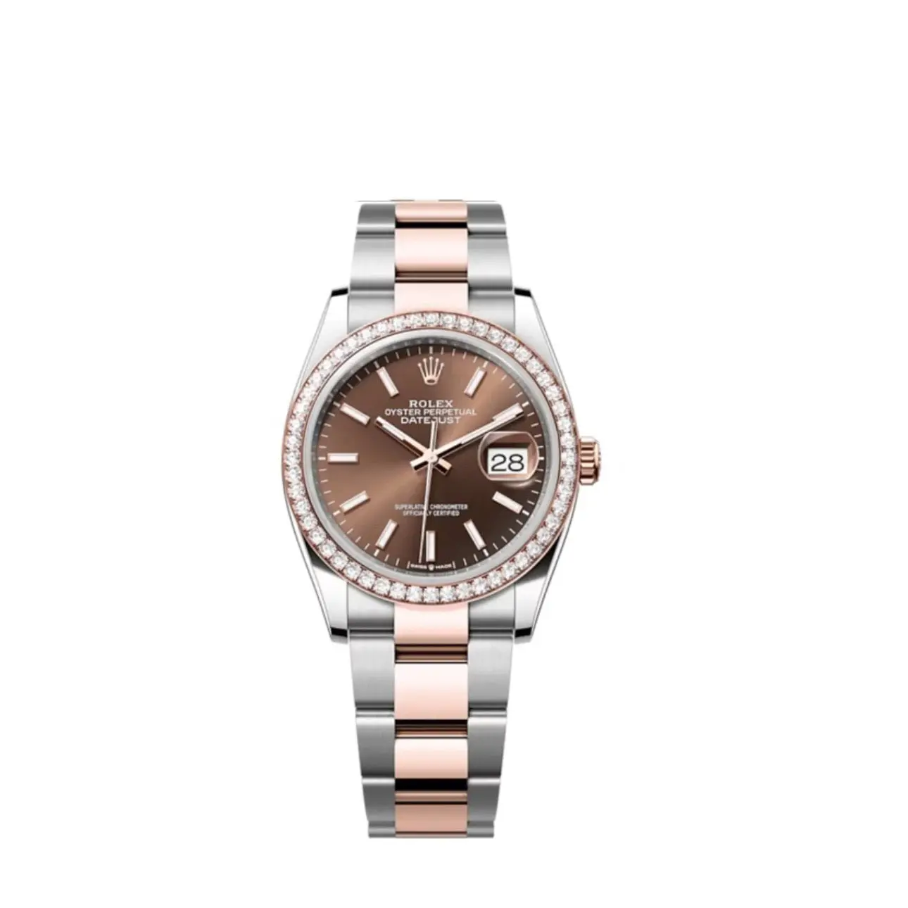 Rolex Datejust 36 Mm Schokolade Zifferblatt 126281rbr
