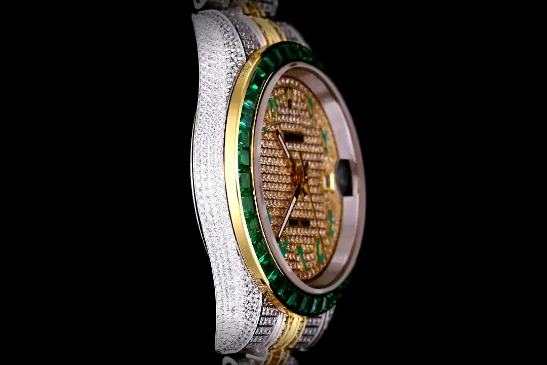 Rolex Datejust 126300 Schweizer Replica 41mm — Krone und Gehäuse Detail