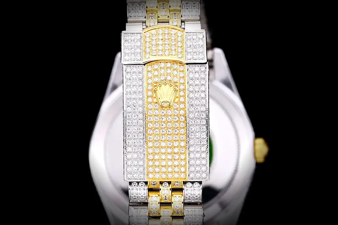 Rolex Datejust 126300 Superclone Zifferblatt in diamant — Schrägansicht