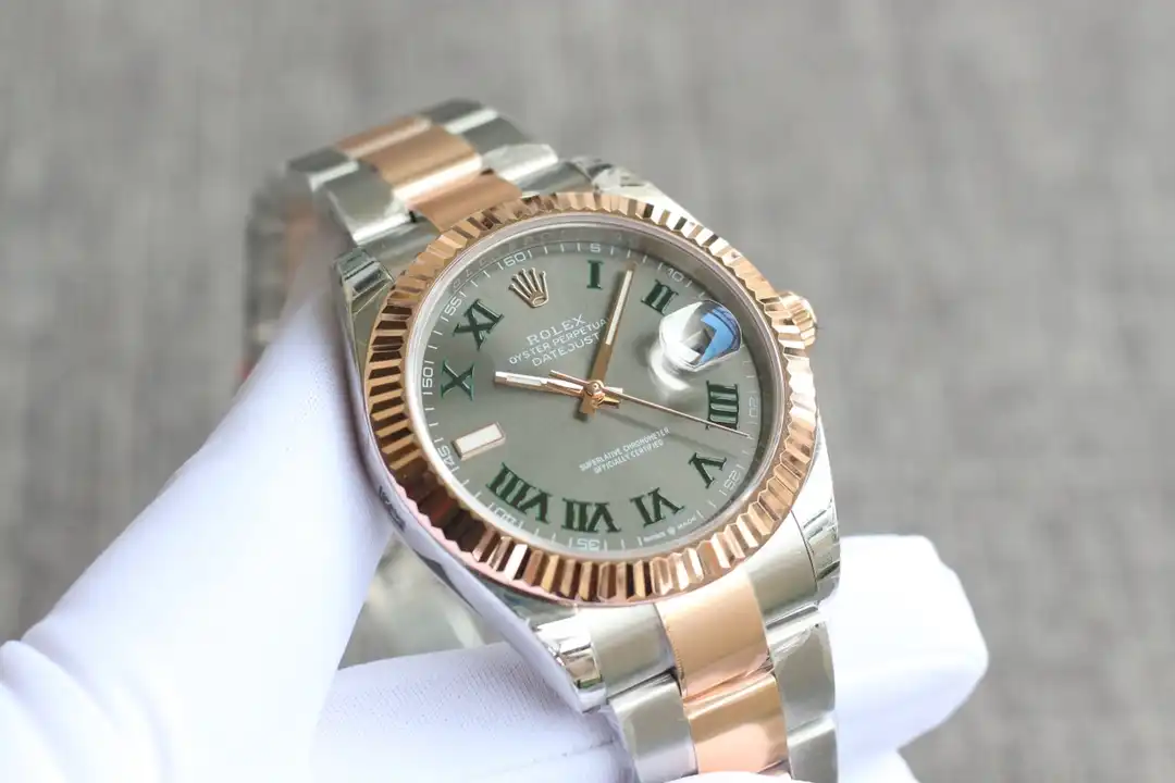 Datejust 126331 Klon Zifferblatt in schiefer — Lünette-Makro