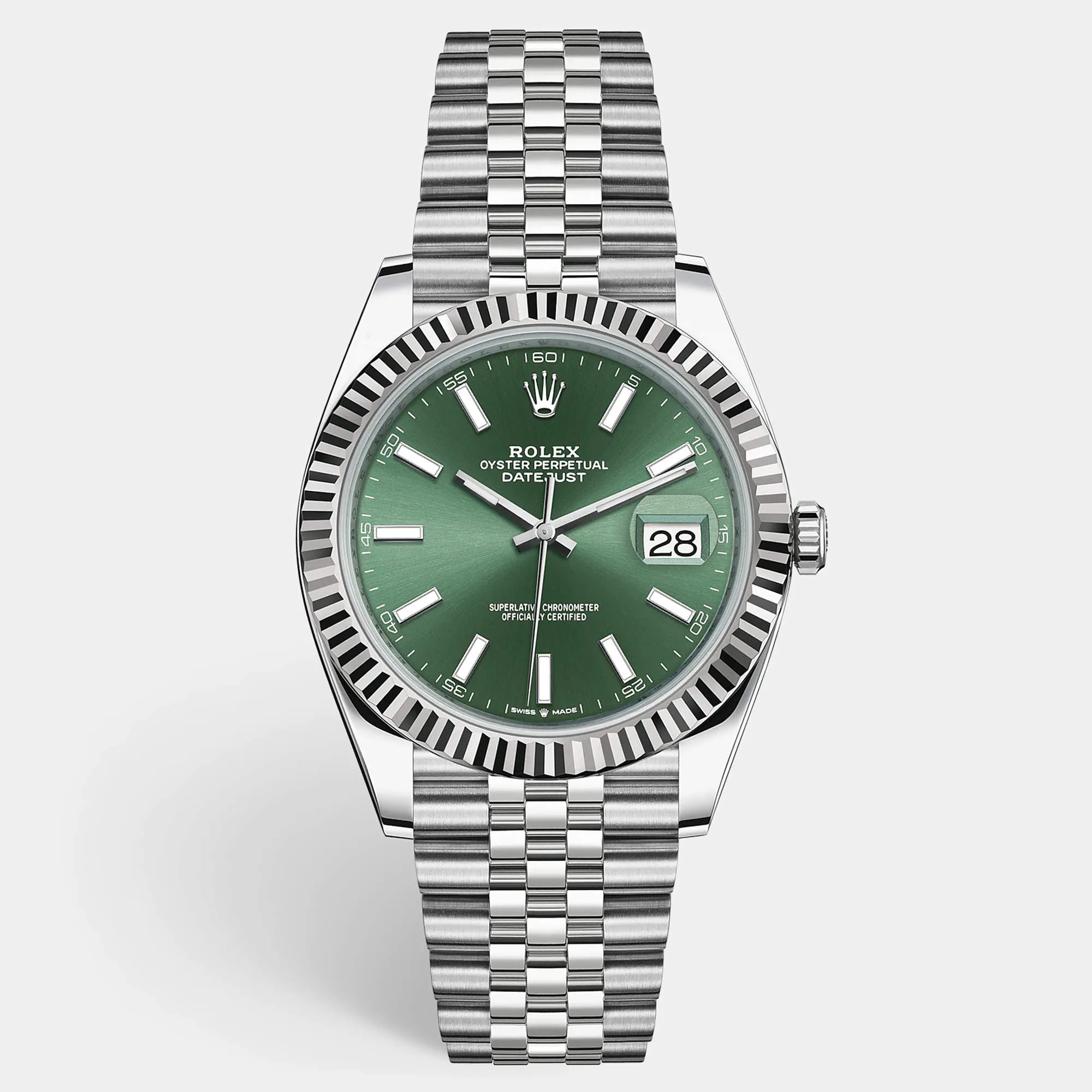 Rolex Datejust II 116333 41mm Bicolor Replica, Seitenansicht mit Oyster-Armband