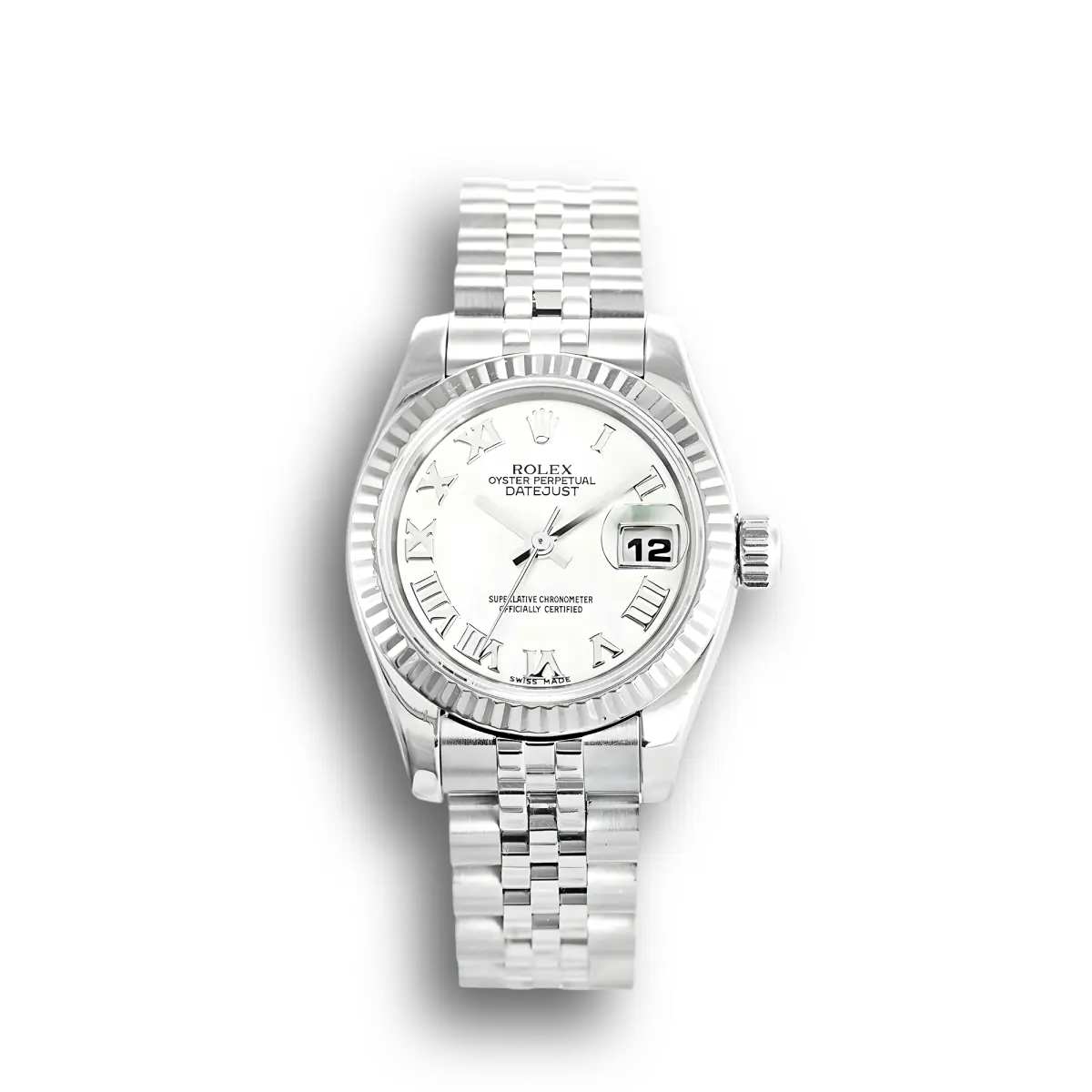 Rolex Datejust 179174 - 26mm Weißes Zifferblatt Damenuhr