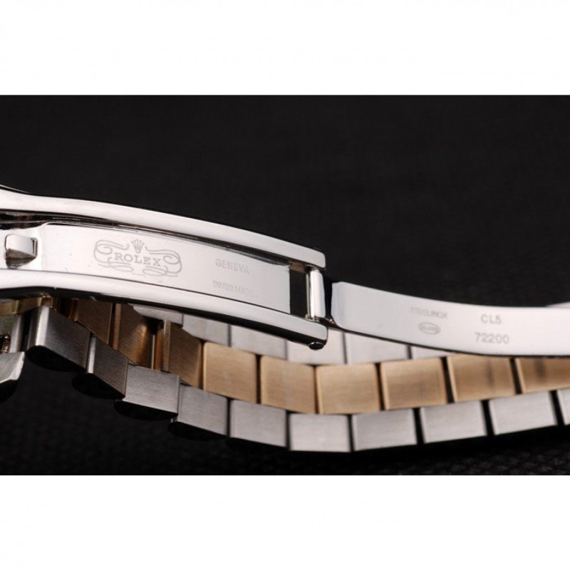 Rolex Lady-Datejust SRL104 1:1 Replica Zifferblatt in weiß — Lünette-Makro