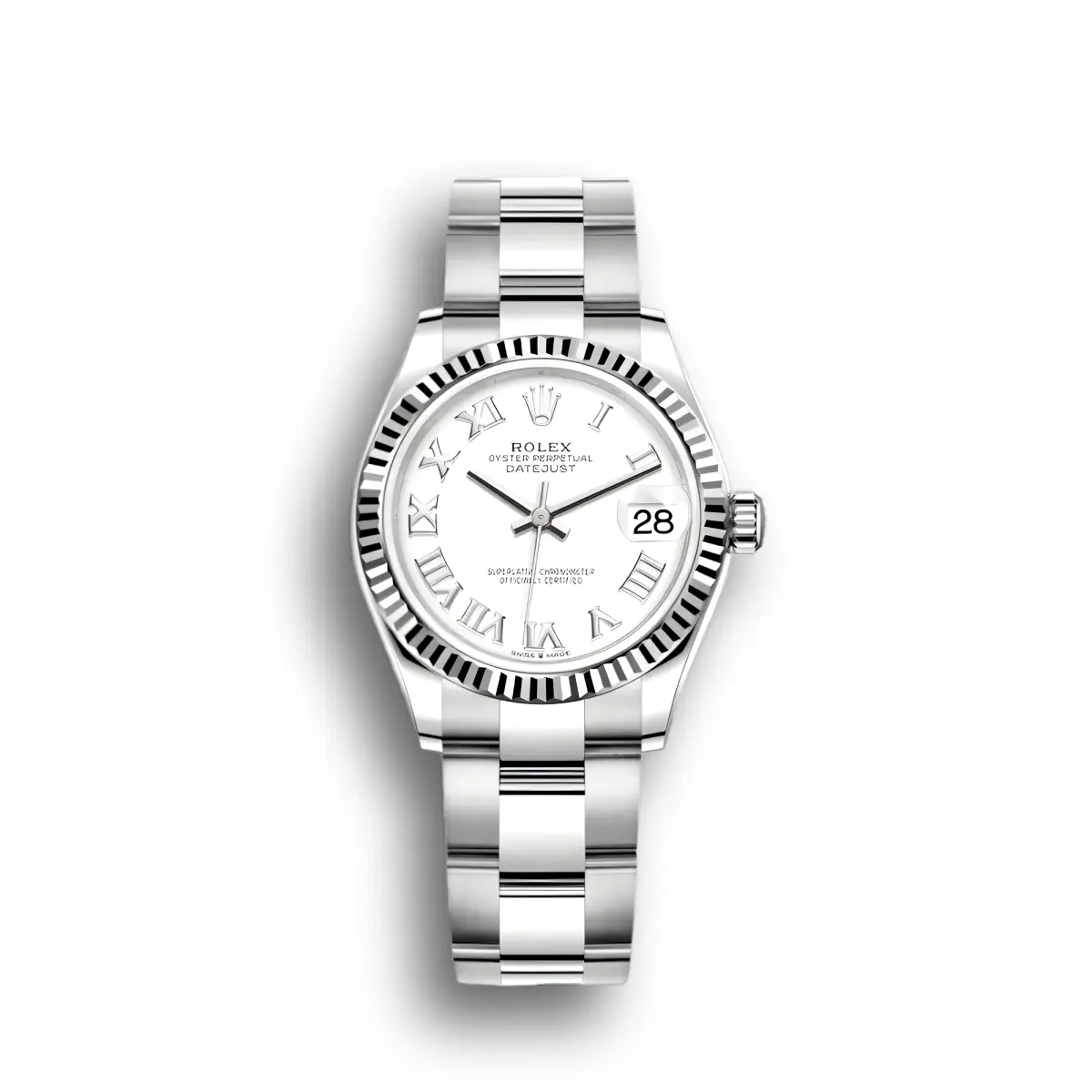 Rolex Datejust 278274 31mm Weiß Zifferblatt Edelstahl-Uhr