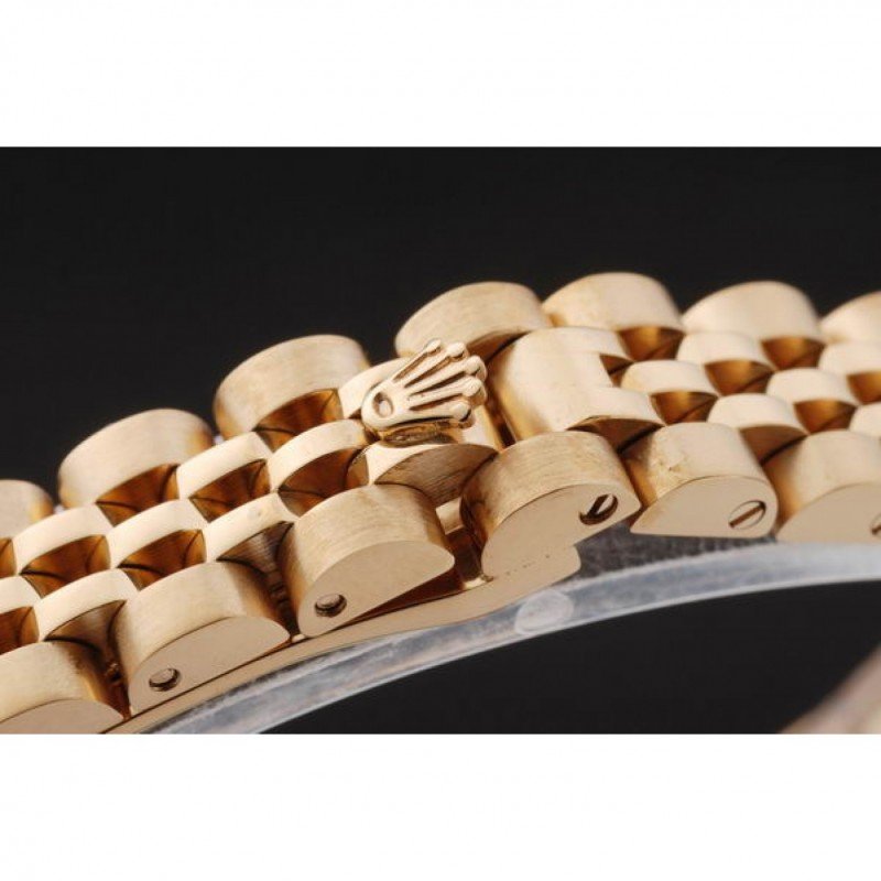 Rolex Lady-Datejust SRL100 Klon Zifferblatt in weiß — Lünette-Makro