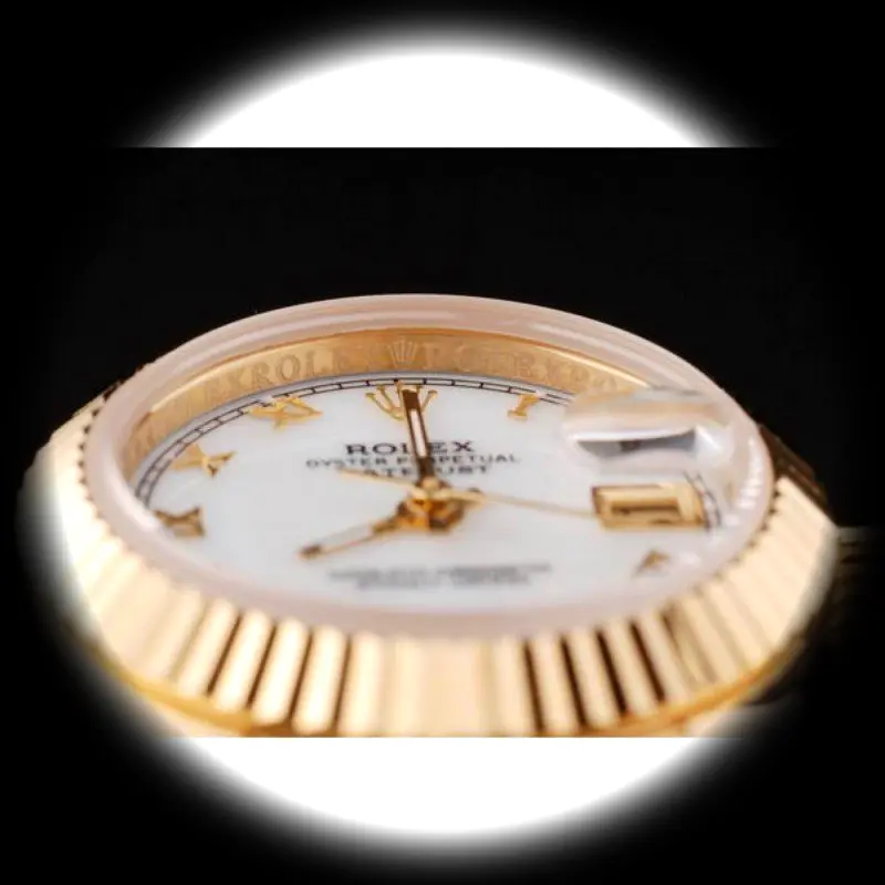 Lady-Datejust SRL100 Schweizer Replica Zifferblatt in weiß — Schrägansicht