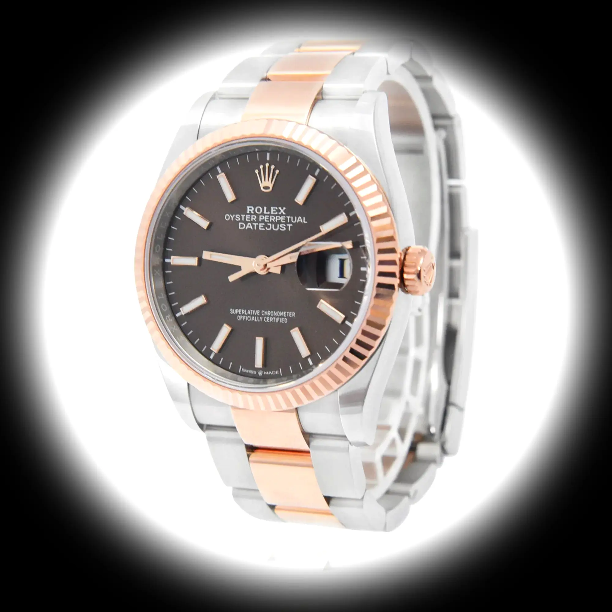 Datejust 126231 Schweizer Klon 36mm — Zifferblatt-Nahaufnahme