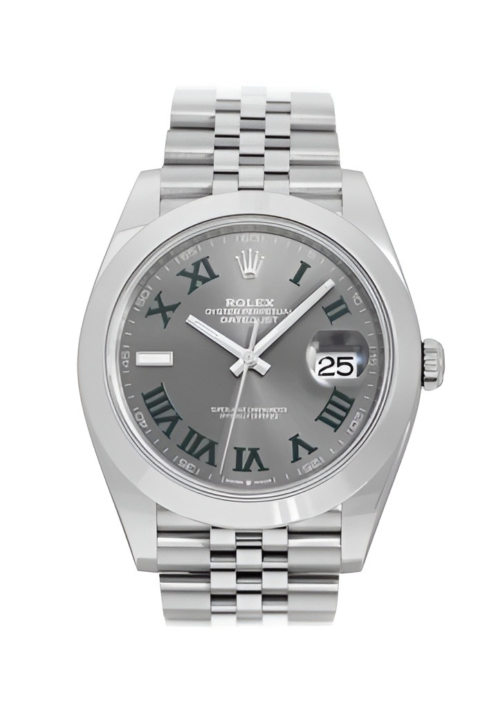 Rolex Datejust 126300 41mm – Rhodium Wimbledon-Zifferblatt on Jubilee