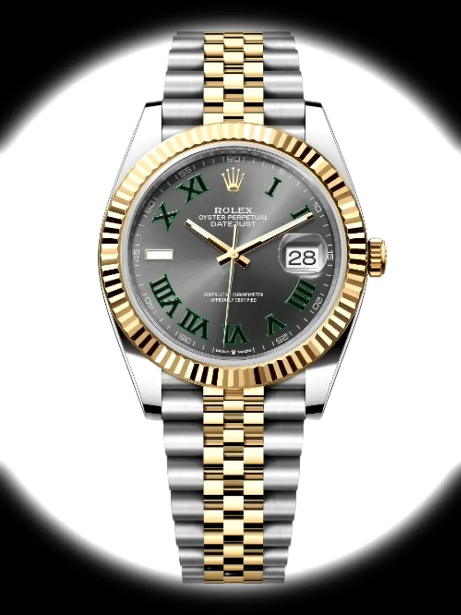 Rolex Datejust 126333 41mm – Wimbledon-Zifferblatt mit geriefelter Lünette on Jubilee