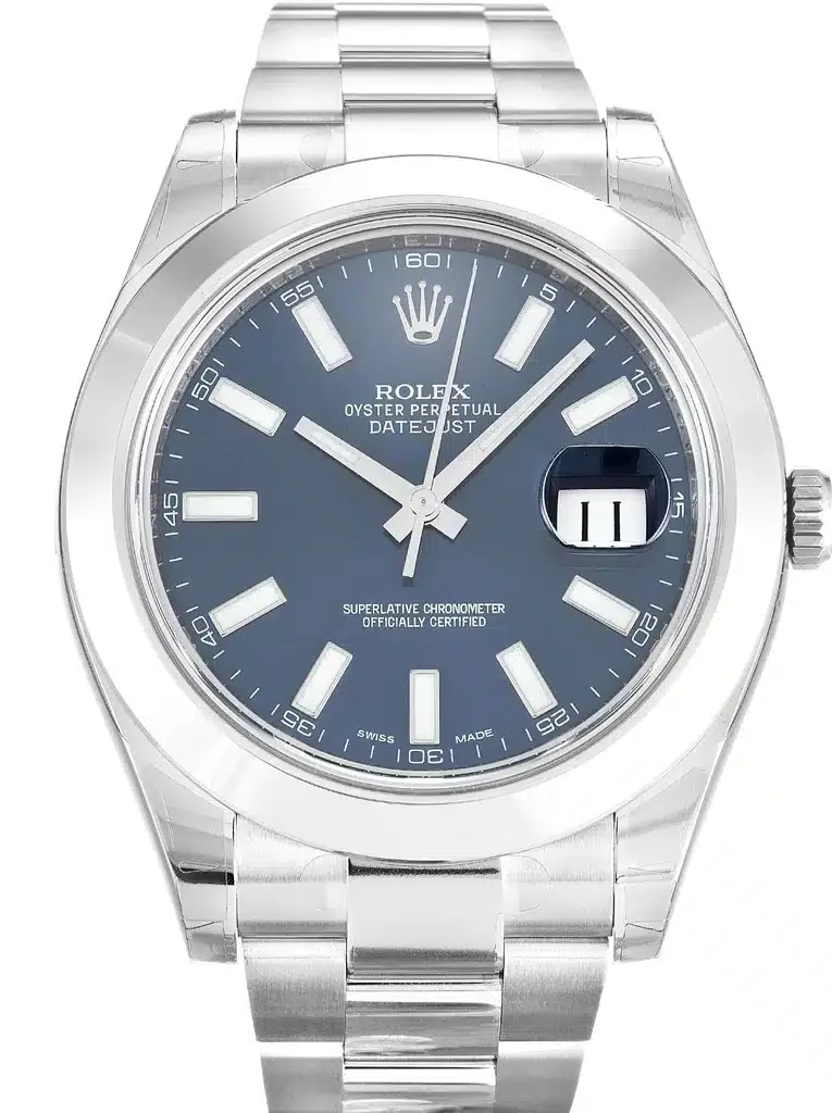 Rolex Datejust II 116300 41mm Replica, Seitenansicht mit Oyster-Armband