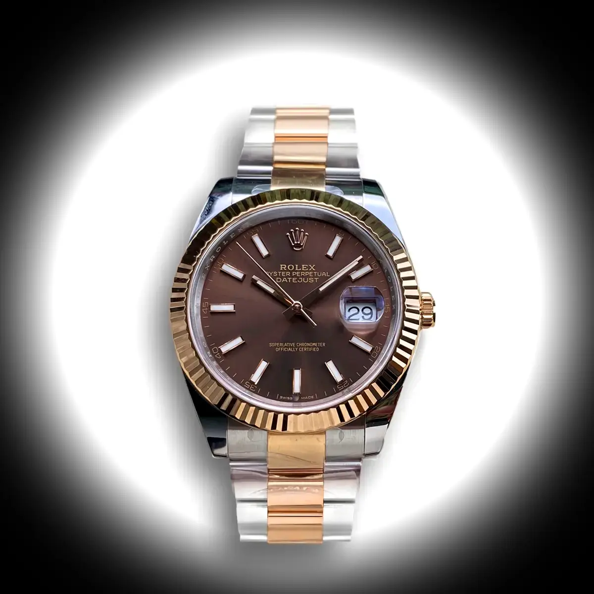 Rolex Datejust 126331 41mm Schokolade-Zifferblatt Oyster Uhr