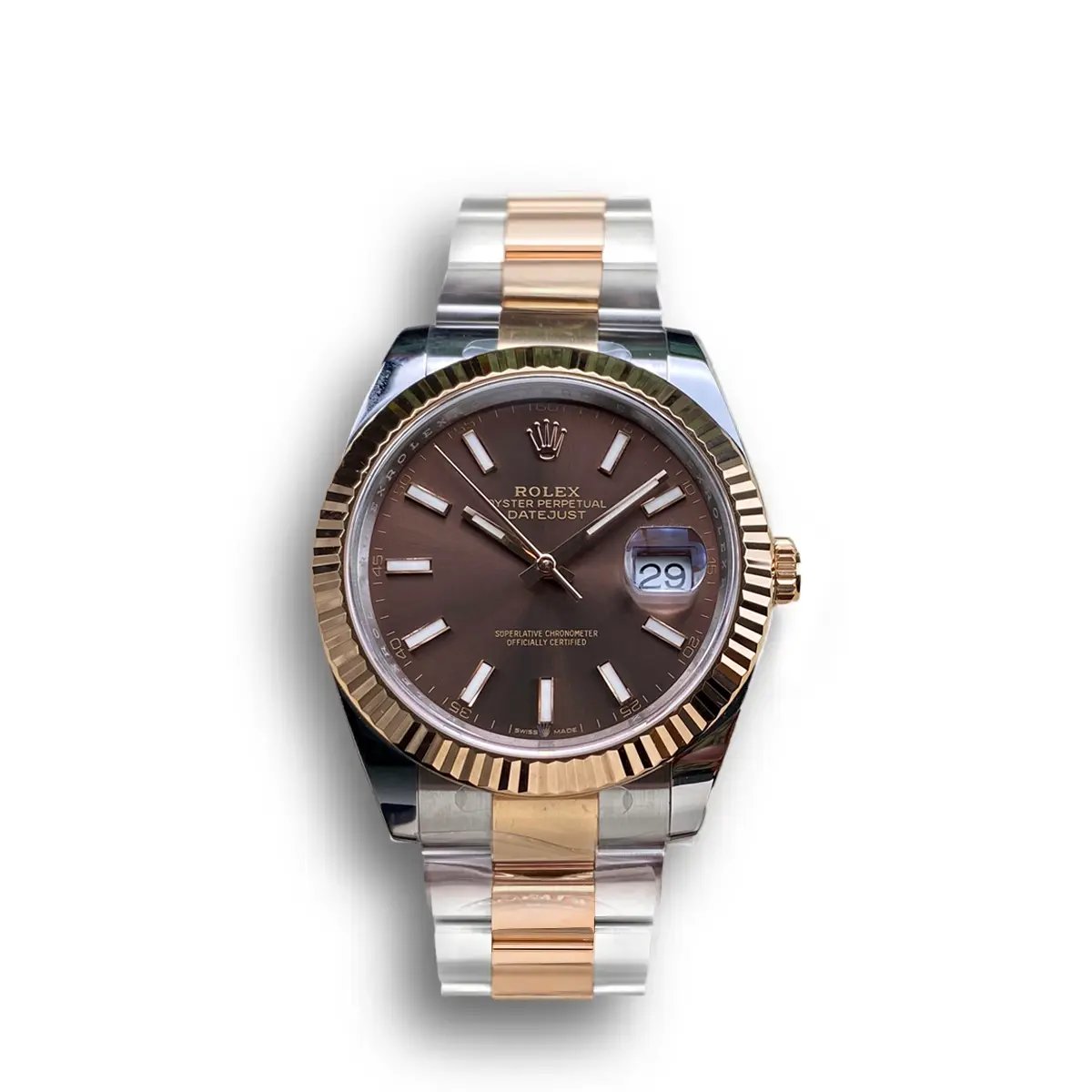 Rolex Datejust 126331 41mm Schokolade-Zifferblatt Oyster Uhr
