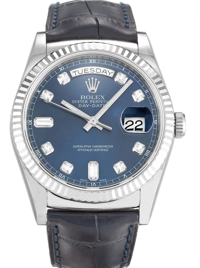 Rolex Day Date 36mm Blau Zifferblatt 118139