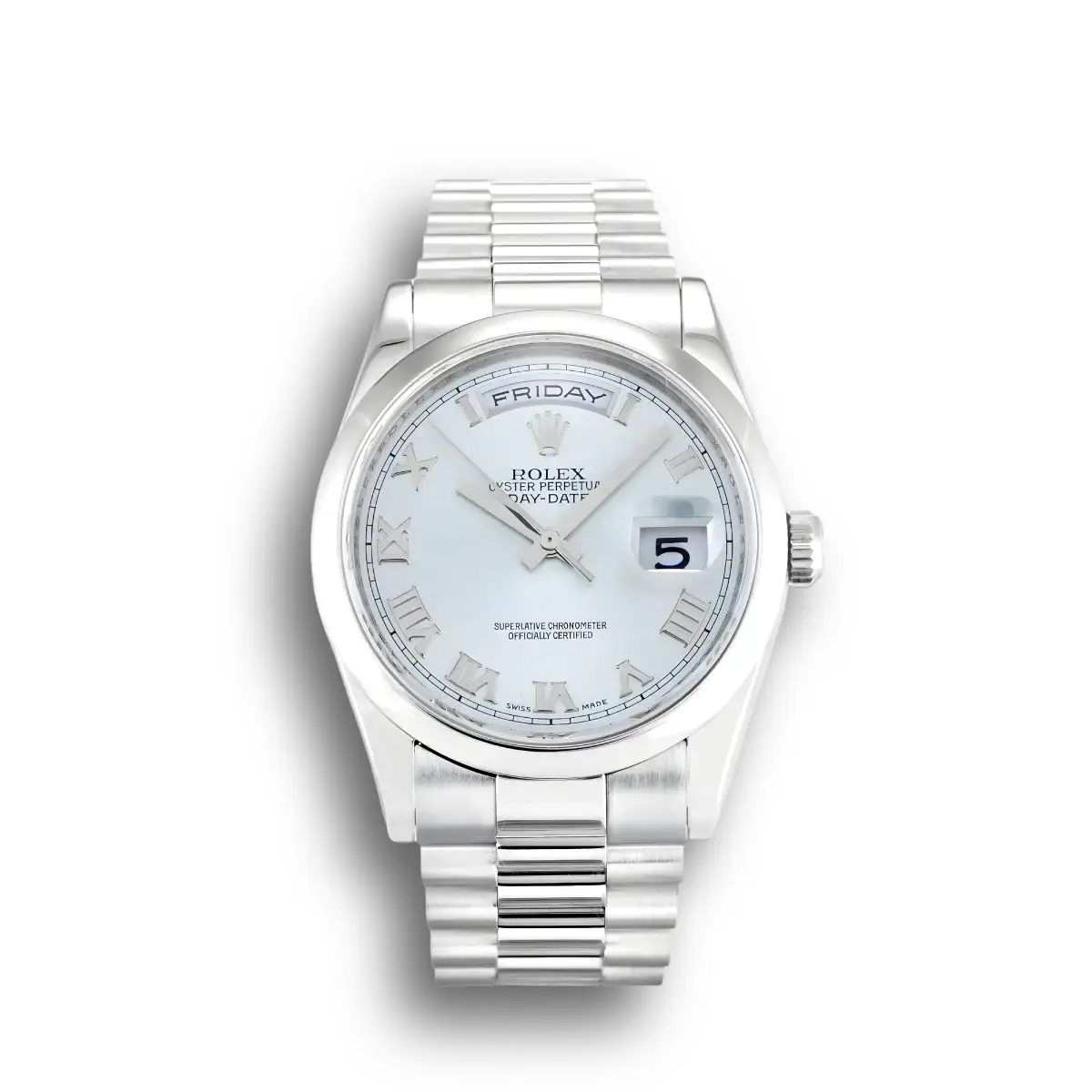 Rolex Day-Date 118206 36mm Blau Zifferblatt Watch