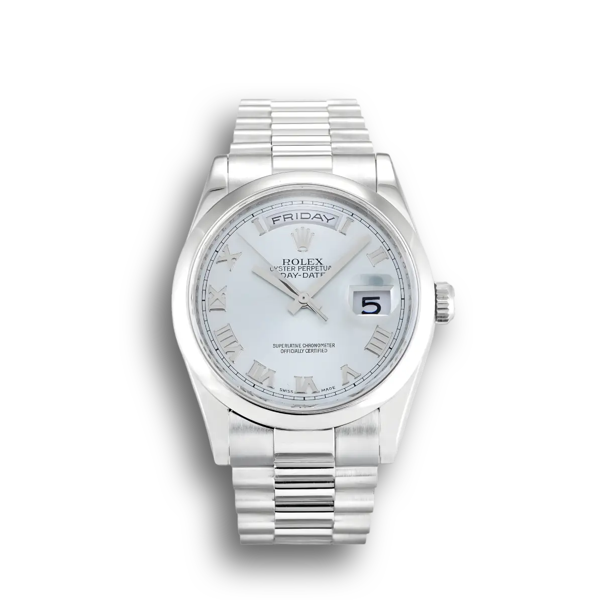 Rolex Day-Date 118206 36mm Blau Zifferblatt Watch