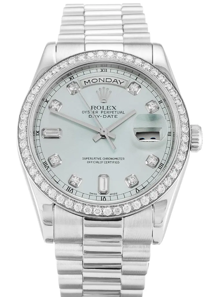 Rolex Day Date 36mm Blau Zifferblatt 118346