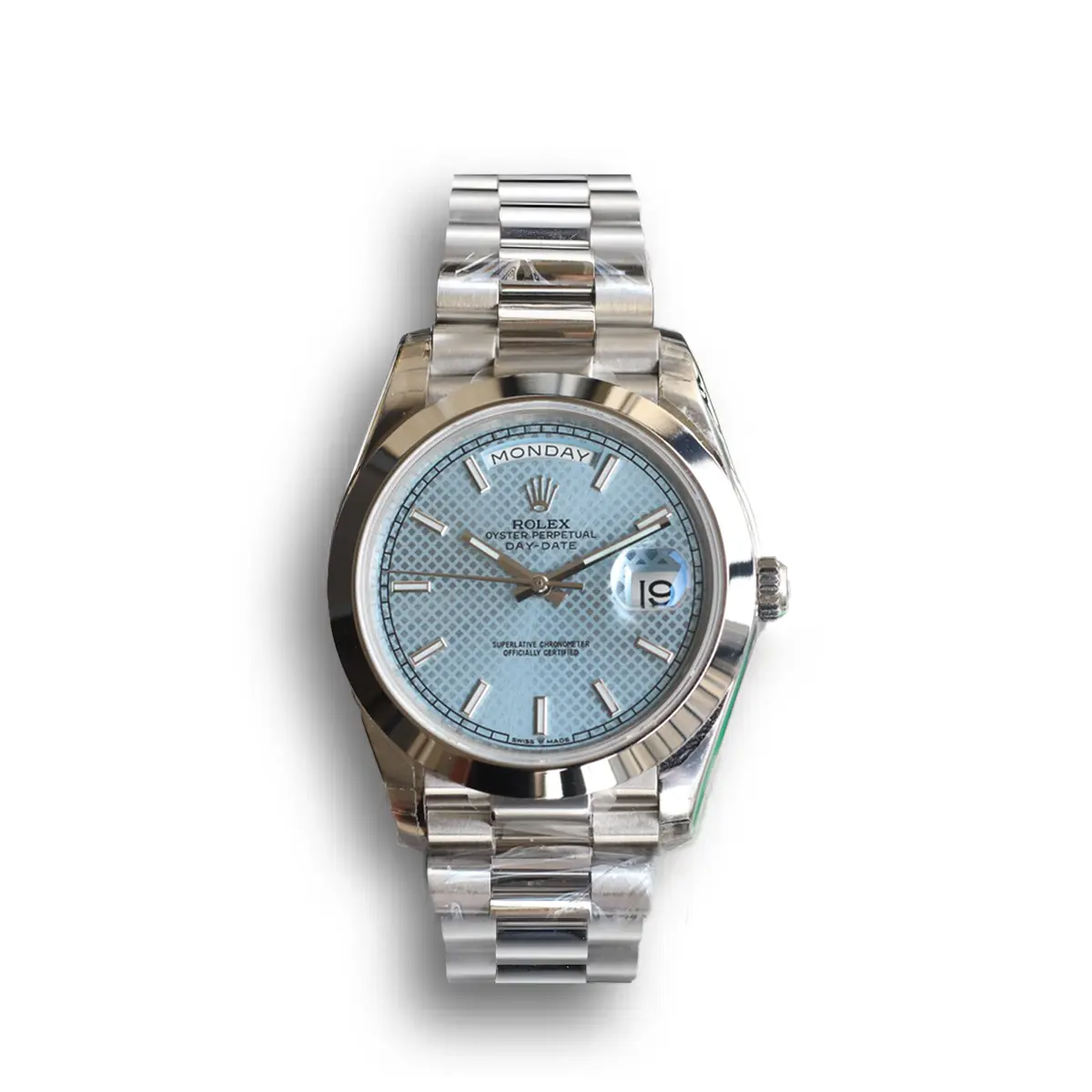 Rolex Day-Date 126331 Eisblau-Motiv-Zifferblatt