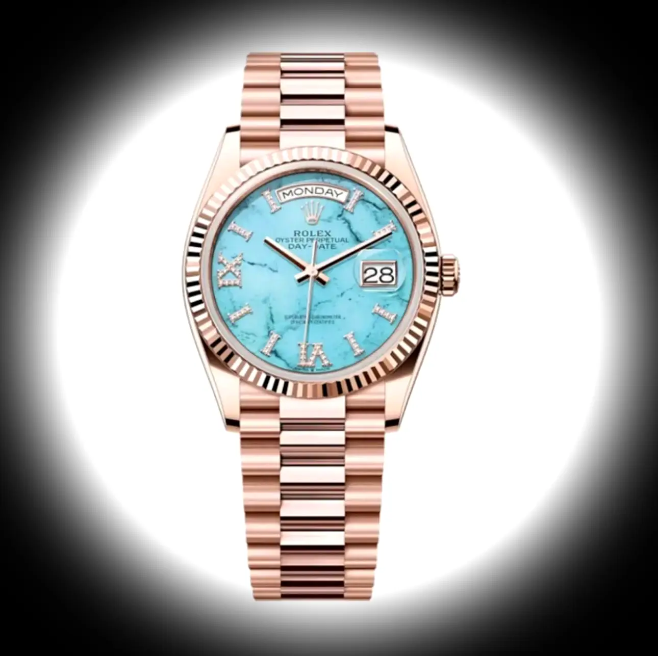 Rolex Day Date 40 Mm Türkis Zifferblatt 128235