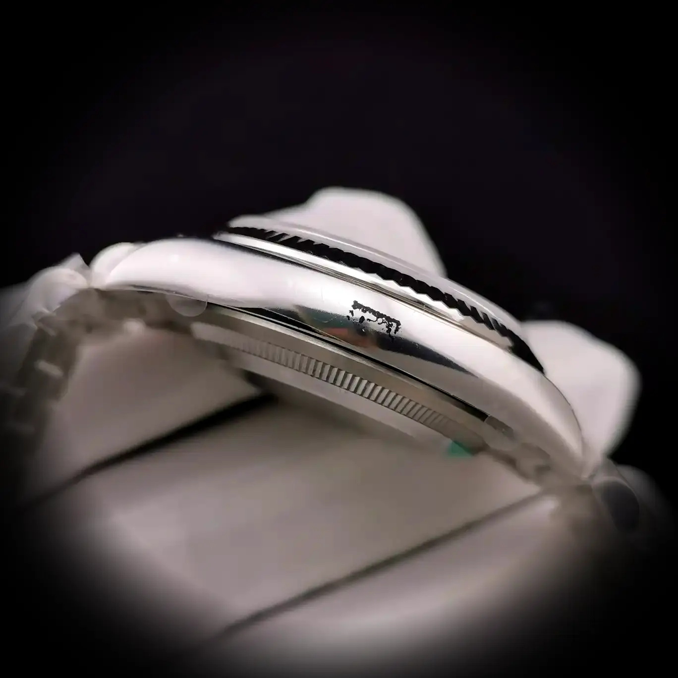 Rolex Day-Date 41985 1:1 Super Clone Zifferblatt in perlmutt — Lünette-Makro