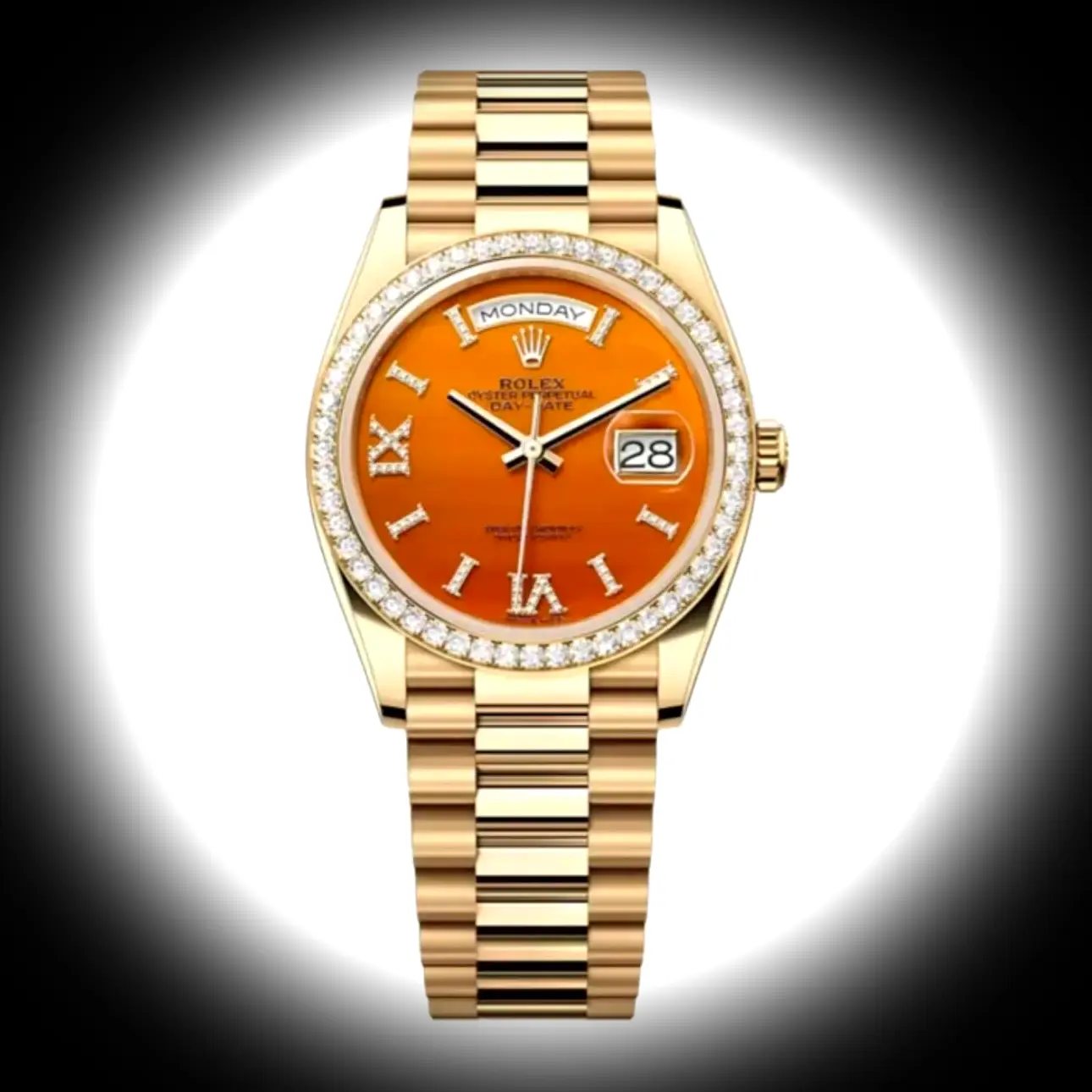 Rolex Day Date 36 Mm Carnelian Zifferblatt 128348rbr