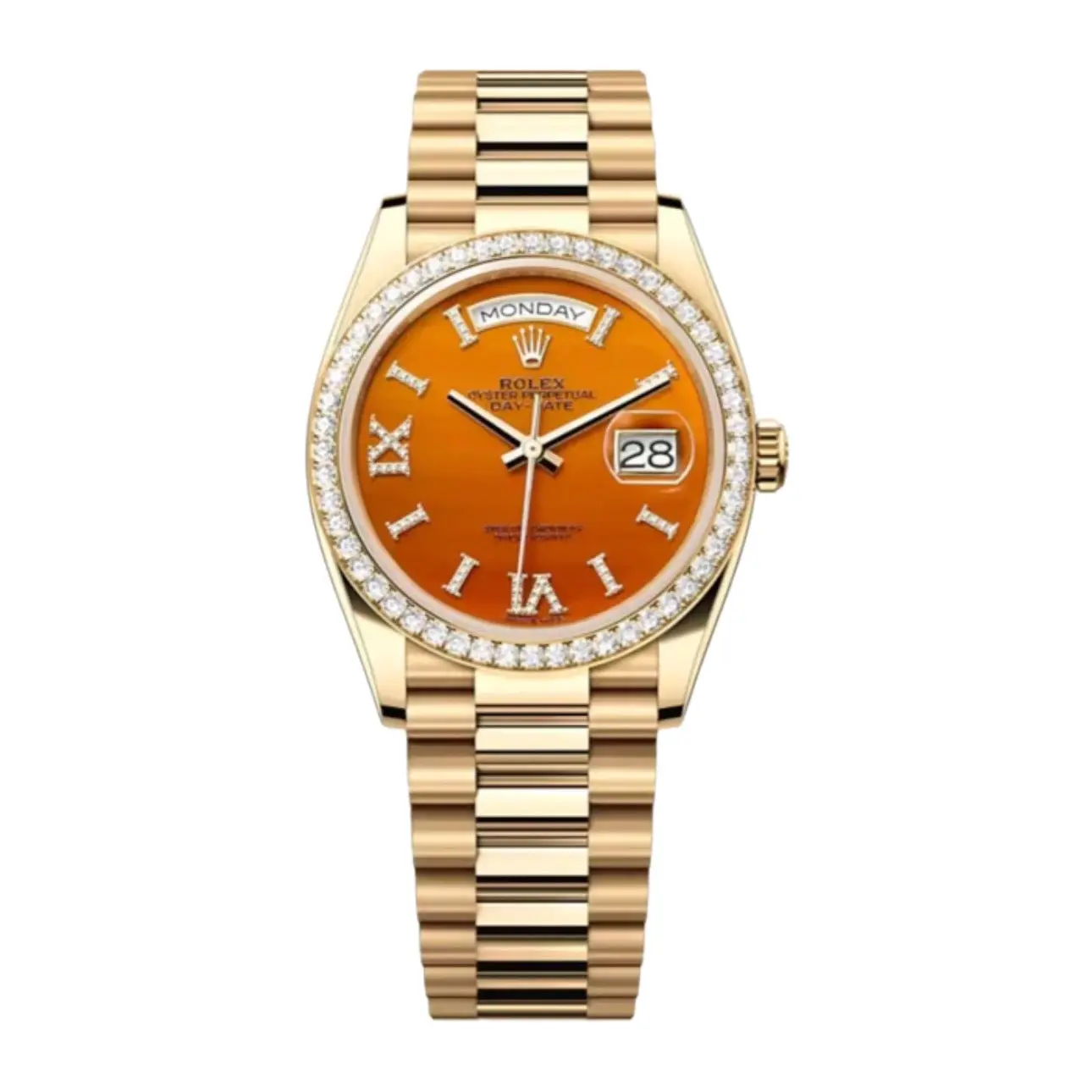Rolex Day Date 36 Mm Carnelian Zifferblatt 128348rbr