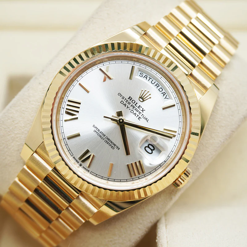 Rolex Day-Date 228238 Klon 40mm — Zifferblatt-Nahaufnahme
