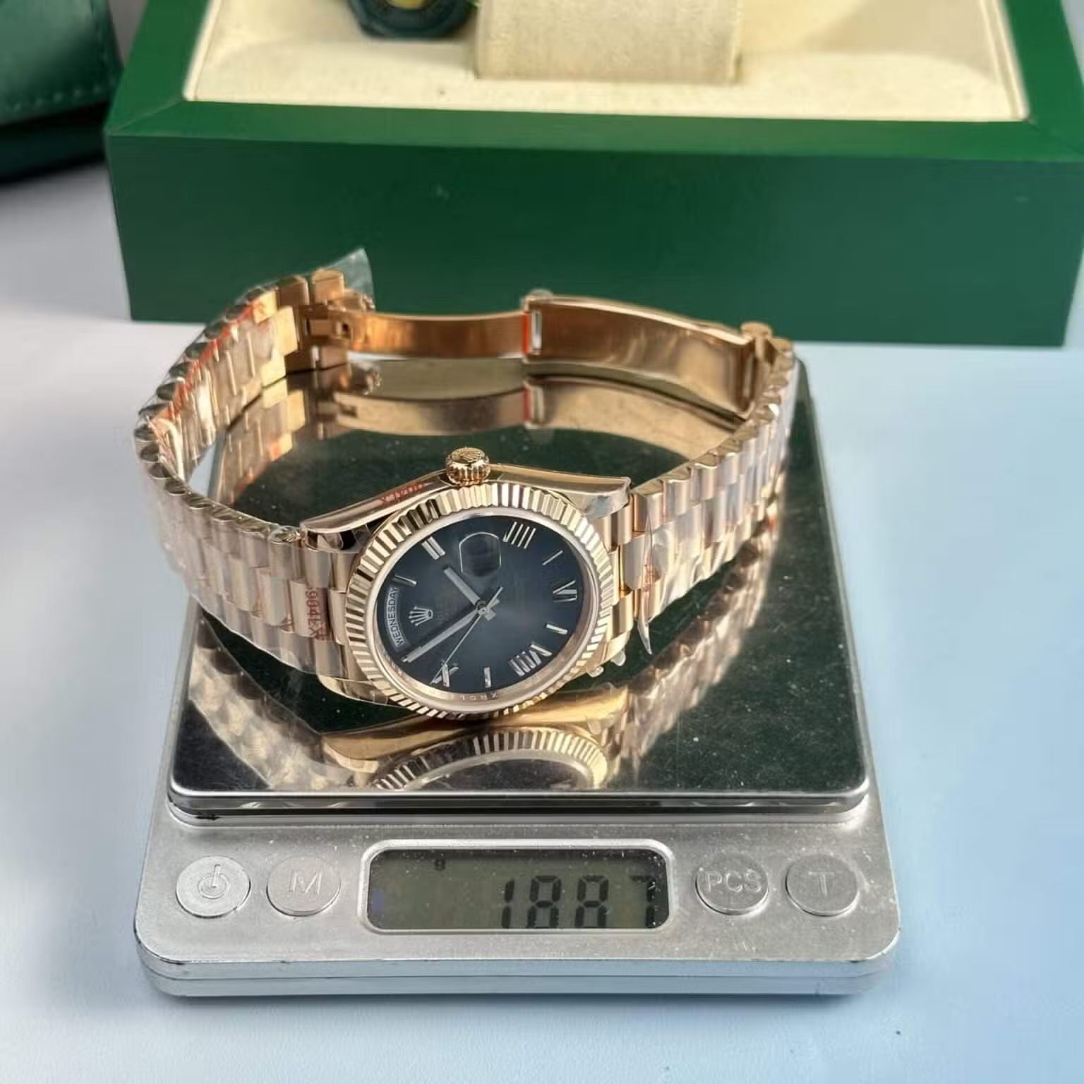 Day-Date 228235 1:1 Replica 40mm — Krone und Gehäuse Detail